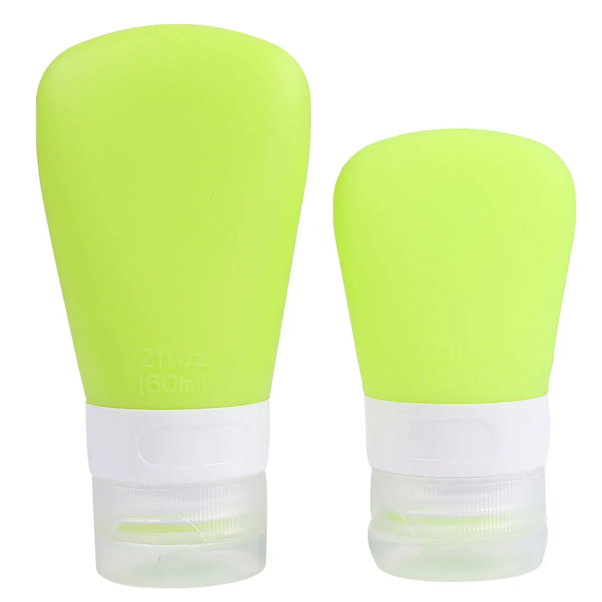 

2pcs Portable Lotion Container Sub Packaging Bottles Makeup Remover Empty Storage Liquid Emulsion Bottles Silicon Divided