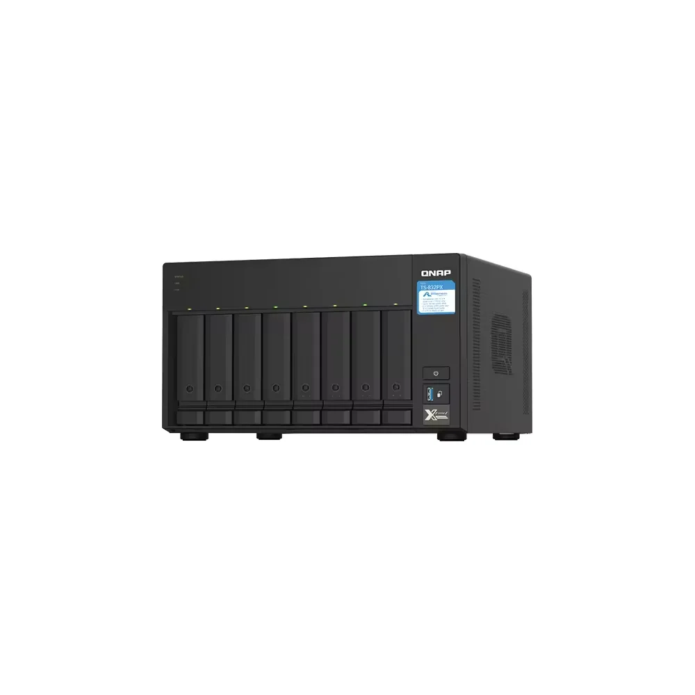 

Qnap Ts-832px-4g-eu 8-bay Tower Nas 1.7ghz Rackmount Dual 10gbe Sfp+ Dual 2.5gbe Ports For Smb It Environments