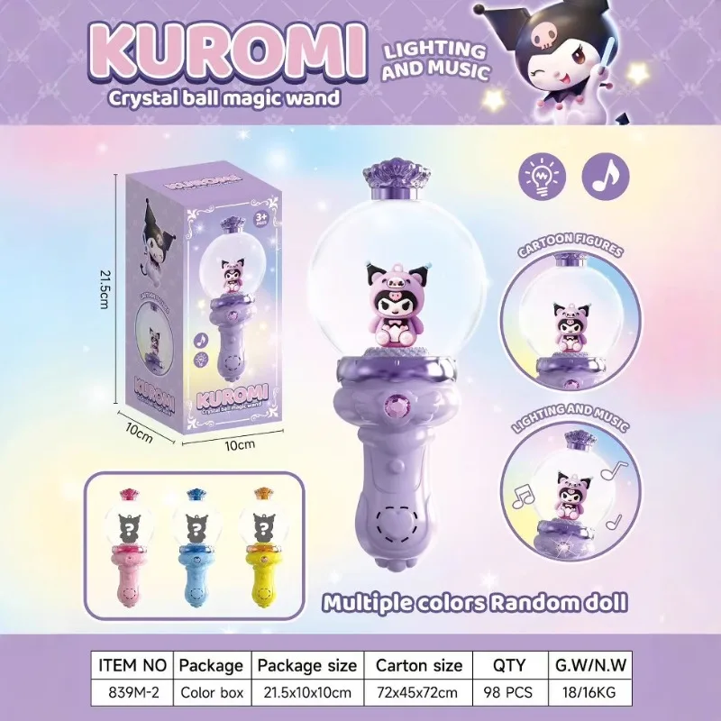 

Новый Kawaii Sanrio Hello Kitty Magic Fairy Wand, аниме-фигурка, кукла Kuromi, милый мультфильм My Melody, капсула, детские игрушки, подарок