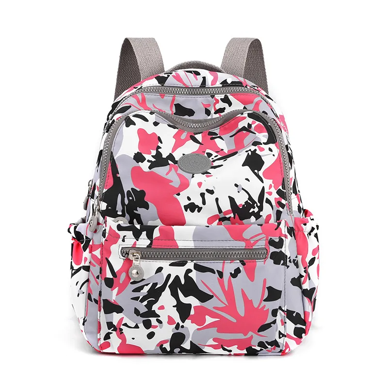 Large Capacity Student School Backpack Urban Jungle Laptop Daily Multifunctional Ginkgo Biloba Print Backpack