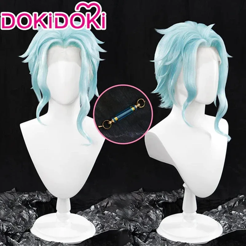 Acessório de cabelo cosplay do Dr. Il para o jogo "Sorceress" - DokiDoki, máscara Foolish Doctor, brincos. Adequado para Halloween e C