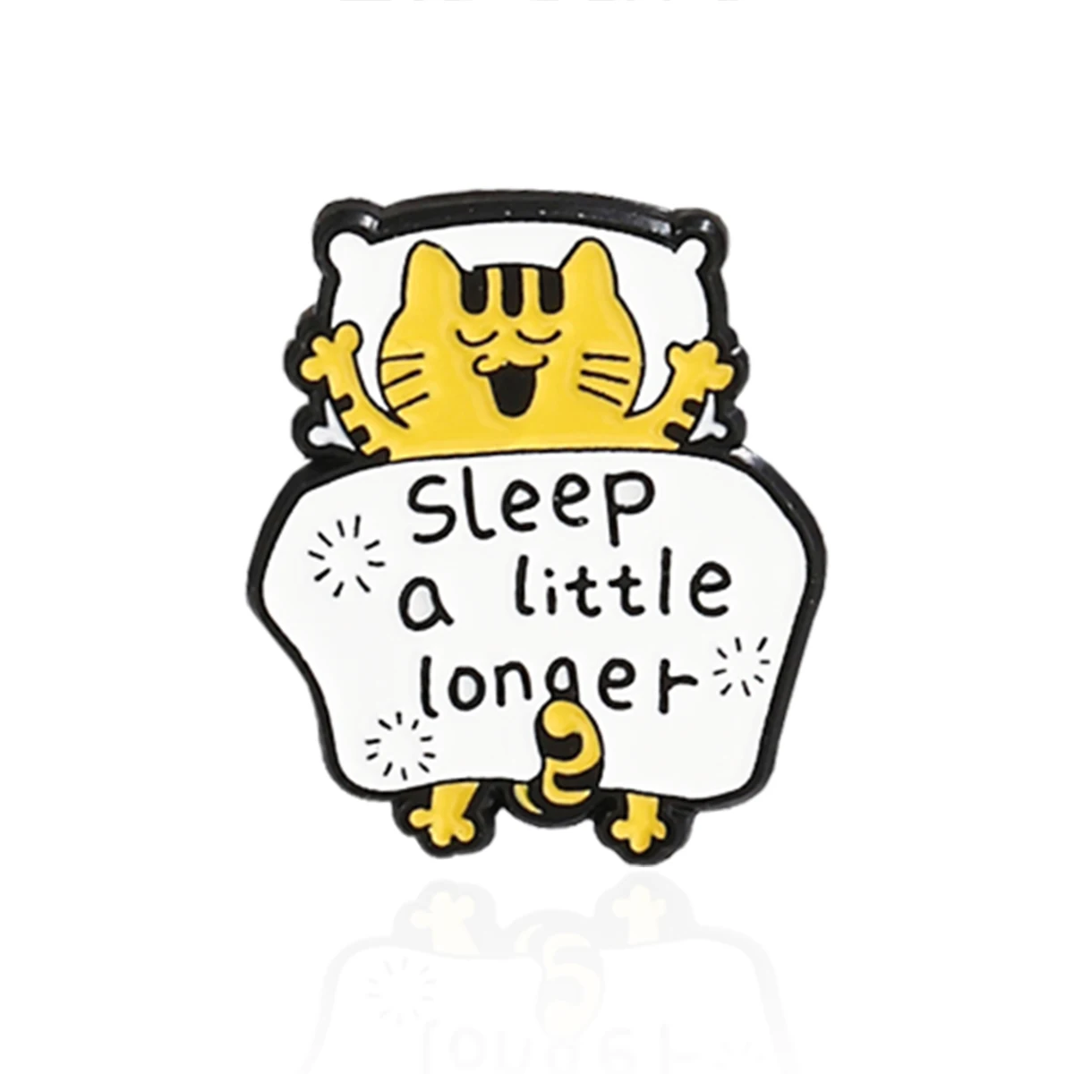 Cartoon cute little tiger sleeping funny and chic jewelry brooch clothing backpack decoration pin gift