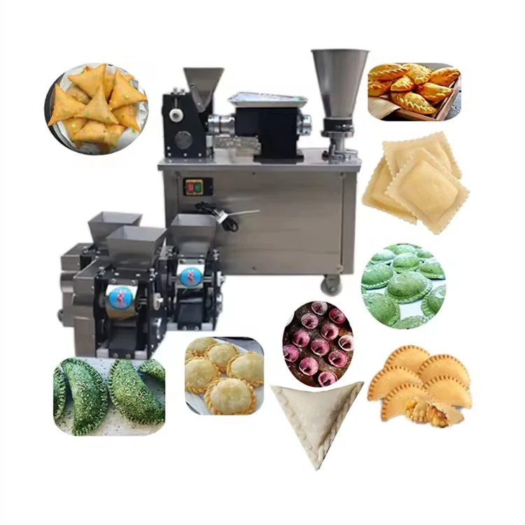 

hot selling line dumpling machine samosa wrapping gyoza making machine