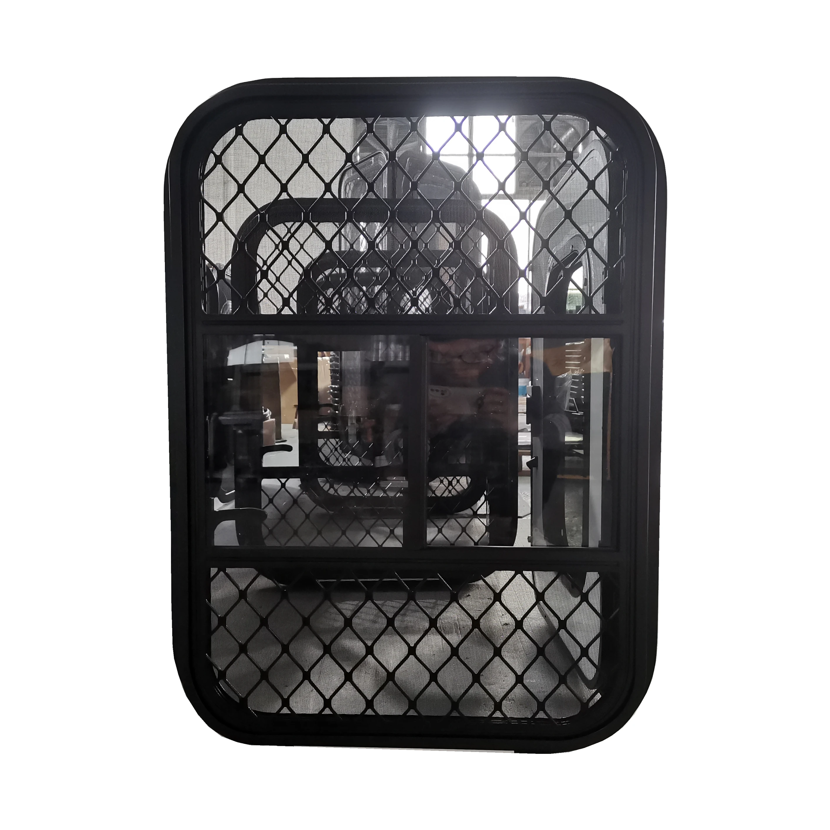 Porta per camper per roulotte con serratura a punto singolo di vendita calda con finestra scorrevole sollevabile