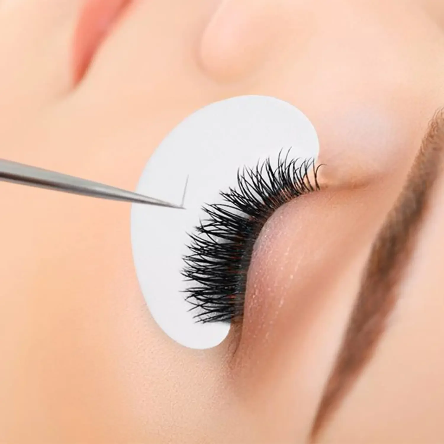50 pares de remendos para os olhos sob almofadas de cílios para construção de remendos de papel de hidrogel adesivos sem fiapos para cílios postiços laukiss
