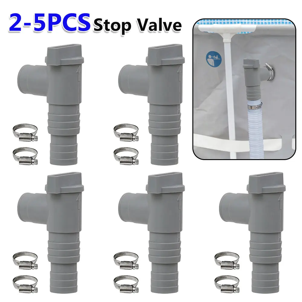 

PVC Pool Filter Pump Adapter 32mm Pool On/Off Plunger Valve Leak Proof Sealed for Outdoor Equipment Parts