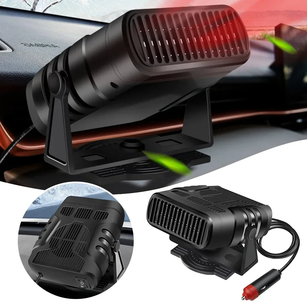 Chauffage de voiture électrique portable, dél'offre buage de pare-brise, chauffage rapide, base distante, prise allume-cigare Gérwith Laguna, 12V, 24V, 120W, 200W