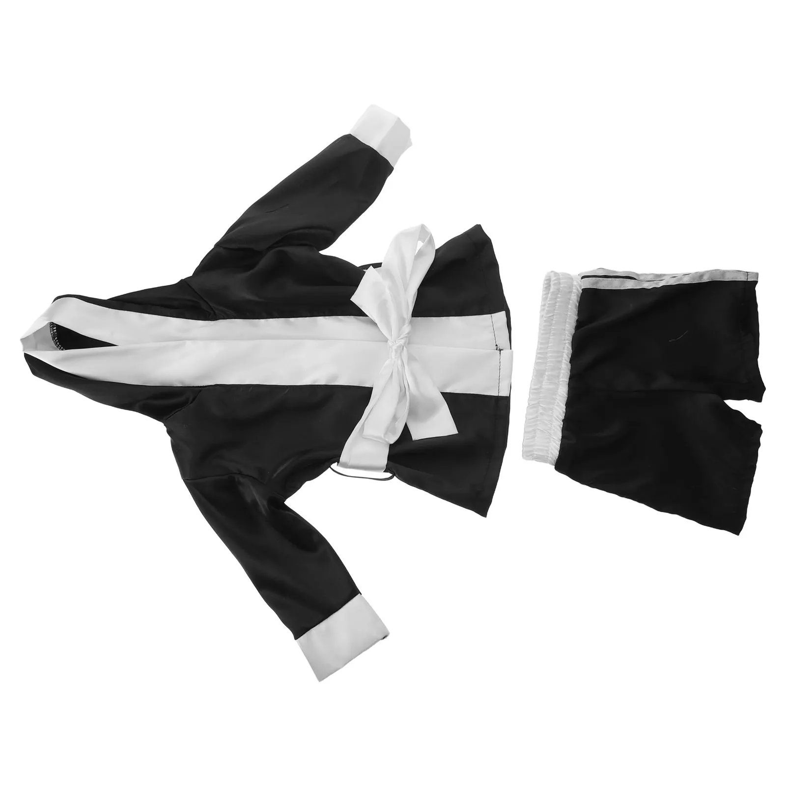 1Set Newborn Boxing Outfit Robust Soft Fabric Baby Shower Prop Infant Boys Girls Photoshoot Baby Boxing Robe Newborn Photo Props