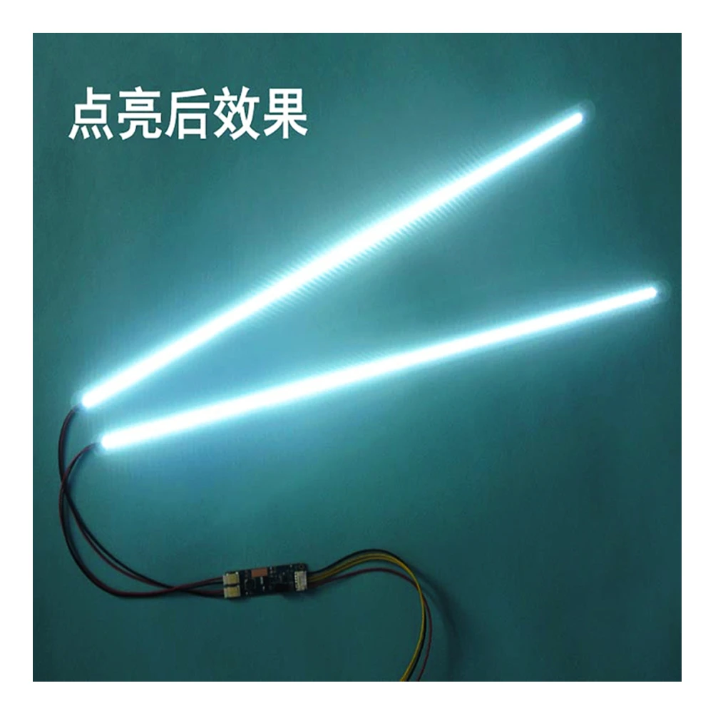 Kit 2 strisce led + 1 convertitore + cavo Kit retroilluminazione LED 540mm, funziona per 15"17"19" 22 pollici 24", aggiornamento schermo LCD Monitor LED