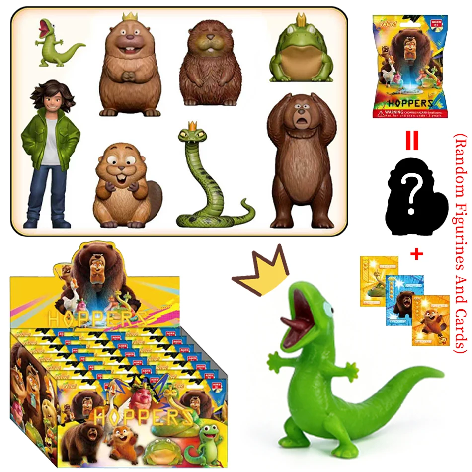 24 Pezzi Anime Hoppers Movie Figure Toy Blind Bag Cute Beaver Mabel PVC Ornaments Model Toy Children Birthday Gift Random Blind Box
