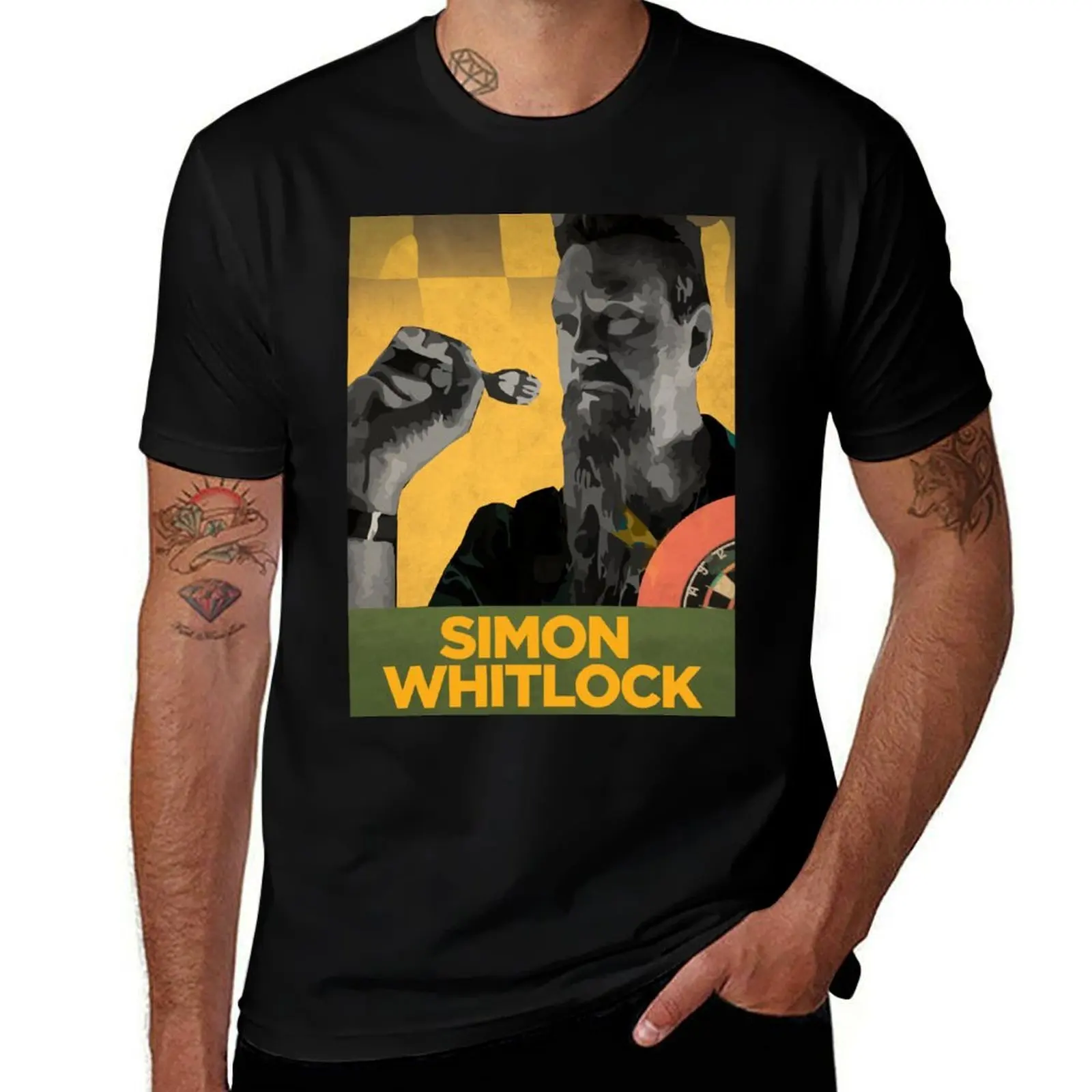 

Simon Whitlock Darts T-Shirt Festival Casual Short Sleeve