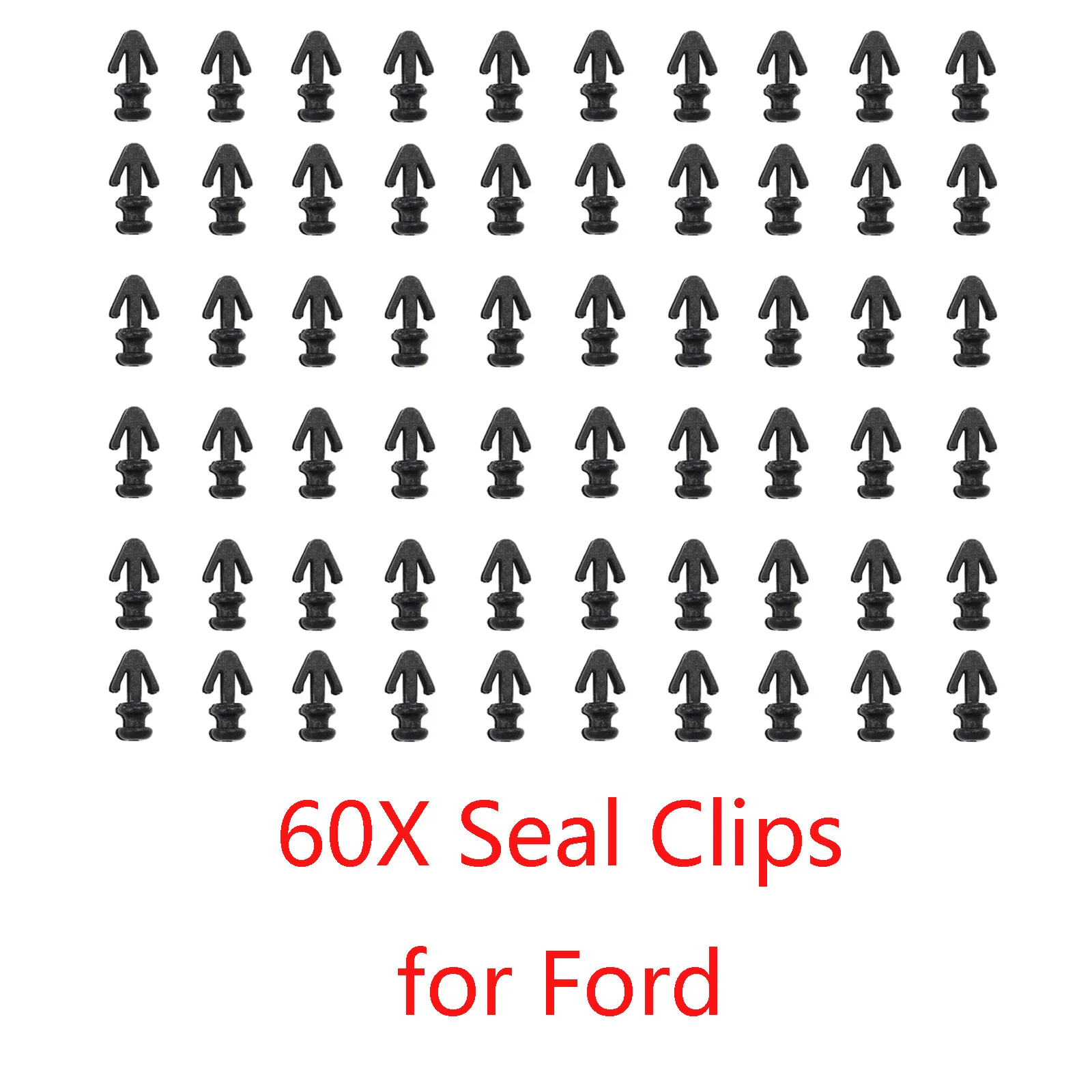 60x lower plastic mounting door trim Gasket Clips sill strip seal Weatherstrip fastener for Ford Mondeo MK2 MK3 MK4 Escort S-Max