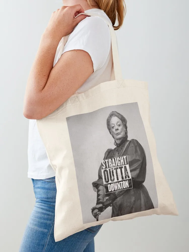 Straight Outta Downton Tote Bag cute tote bag canvas shopping bag Cloth Large bags for women