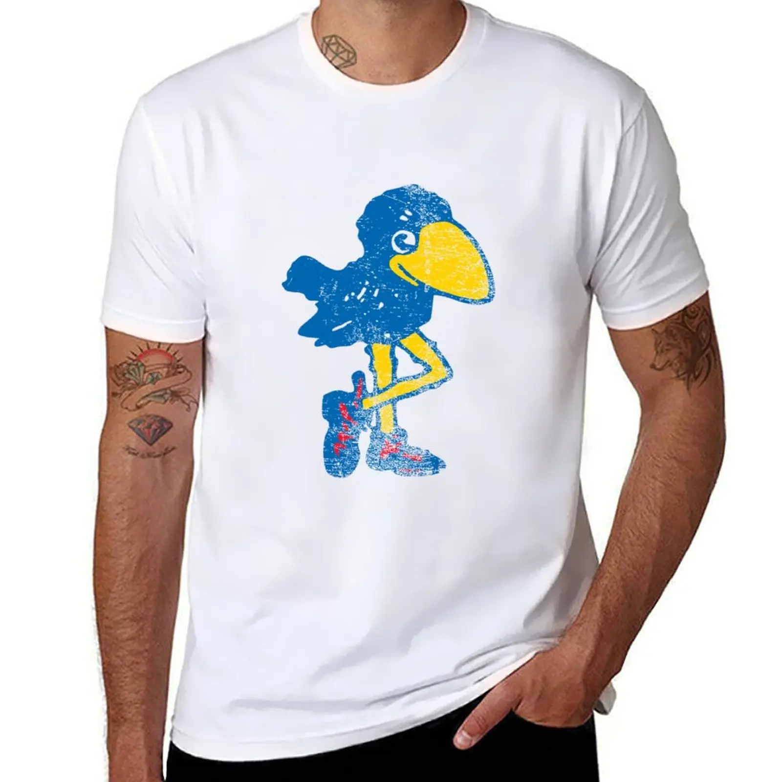 

Vintage Jayhawk T-Shirt cotton t shirt pack cotton t shirt man T-Shirt