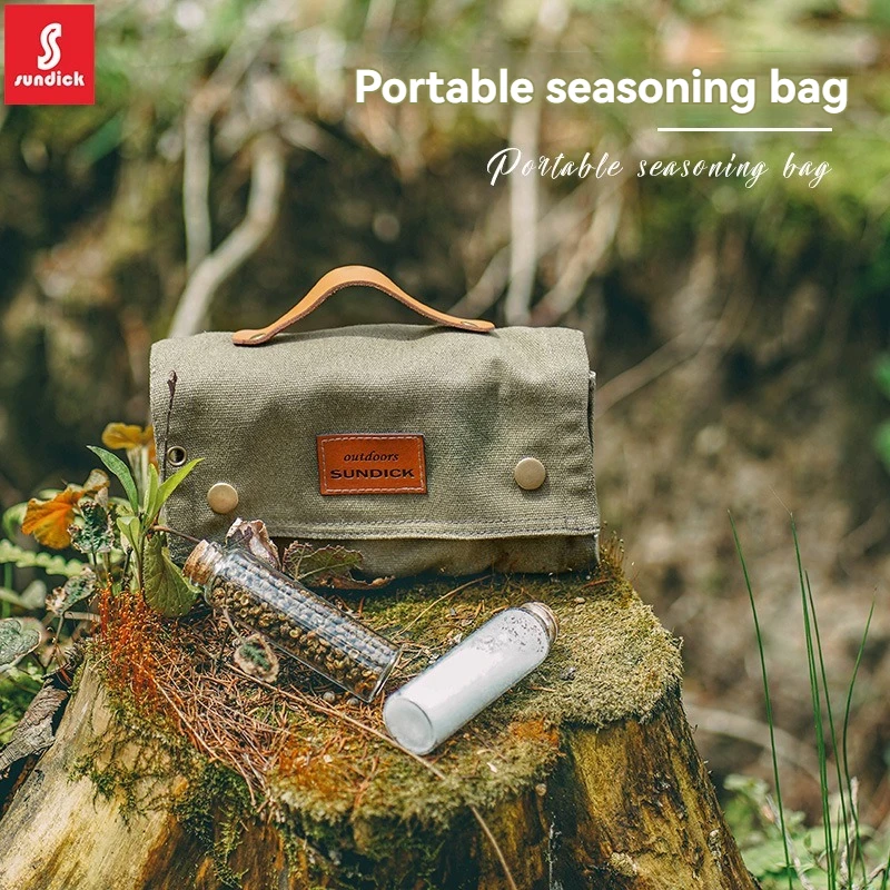 زجاجة توابل التخييم في الهواء الطلق ، زجاجة التوابل الزجاجية ، مجموعة مجموعة الشواء ، حقيبة التخزين #2