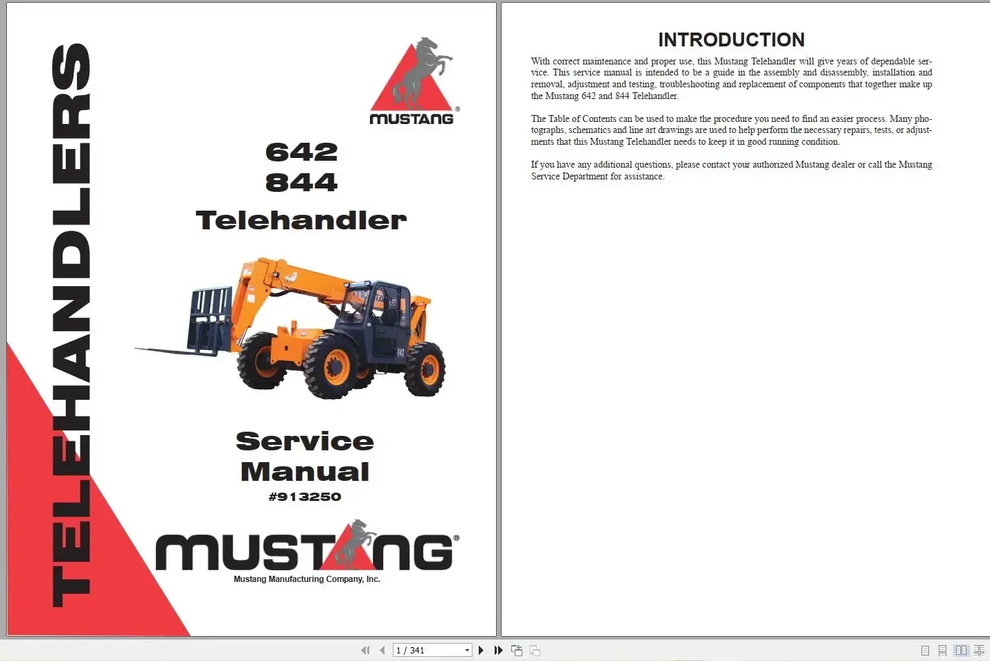 AutoEPC Mustang Machinery المعدات الثقيلة 4.14 جيجابايت PDF 2022 دليل الخدمة DVD #4