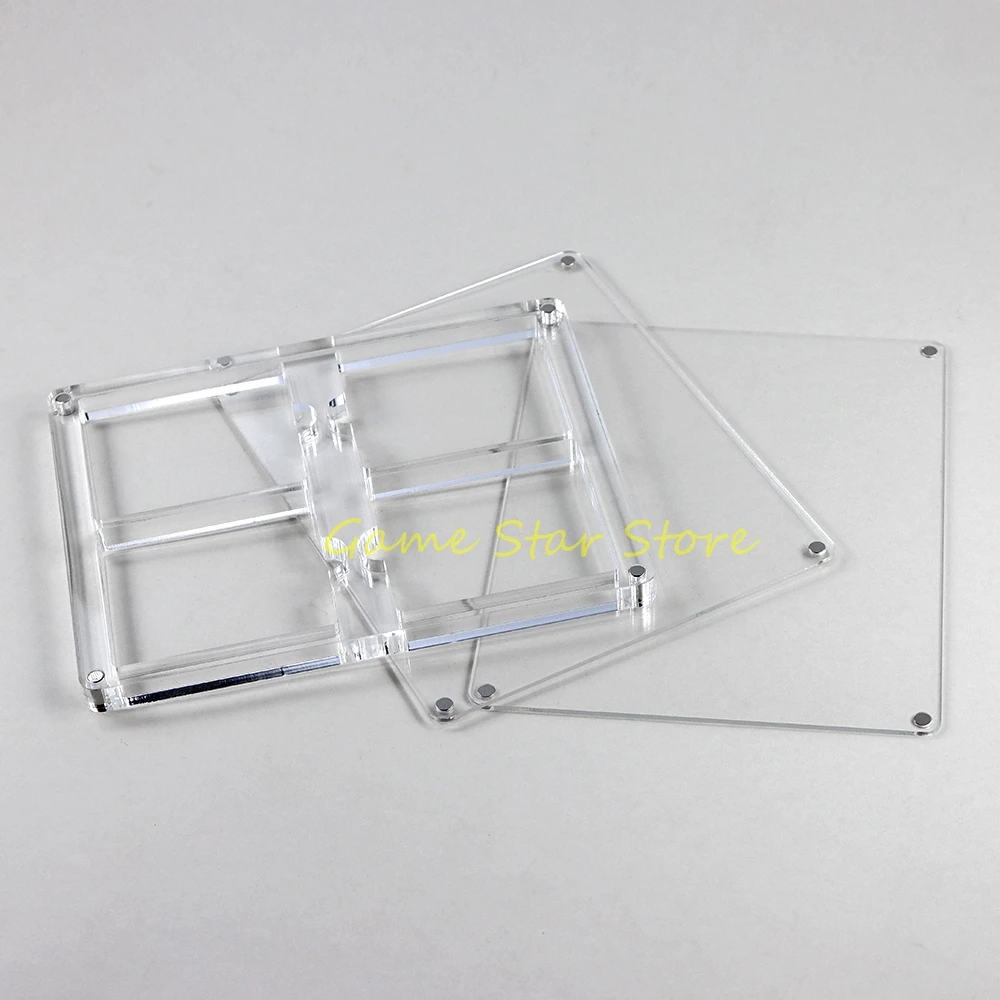 1 قطعة بطاقة الألعاب شفافة الاكريليك ل Gamebay GBA GB GBC GBP GBA SP غطاء مغناطيسي عرض صندوق تخزين