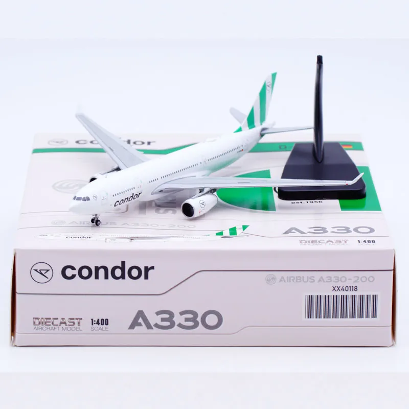 

XX40118 Alloy Collectible Plane Gift JC Wings 1:400 Condor Airlines Airbus A330-200 Diecast Aircraft Jet Model D-AIYD With Stand