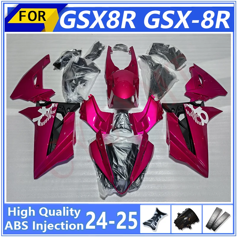 ABS Injection Motorcycle Fairing Kit for Suzuki GSX-8R GSX8R 2024 2025 Bodyframe Fairings GSXR 8R 24 25 Pearl Pink Plastic Cover