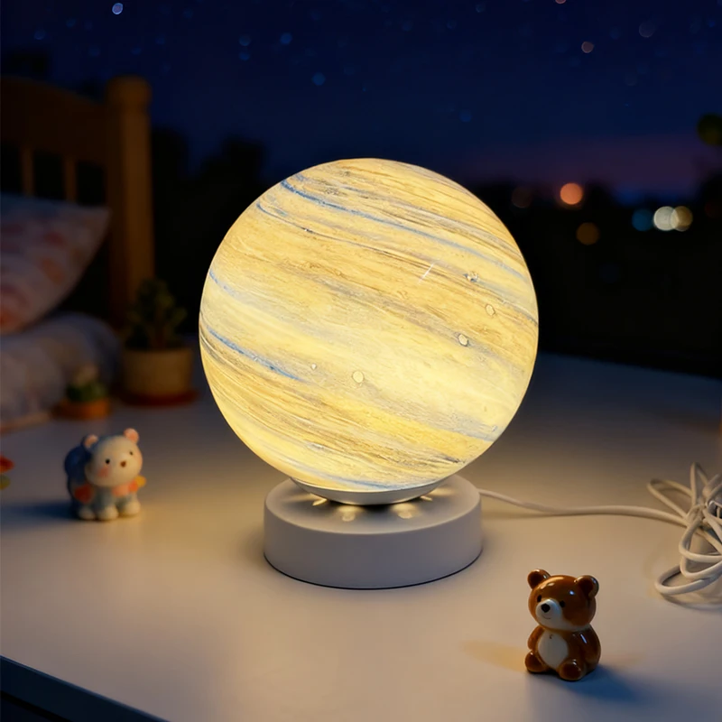 

Planet Table Lamp Creative Starry Sky Moon Planet Table Lamp Bedroom Bedside Sleep Lamp Romantic Ambient Lamp Birthday Gift