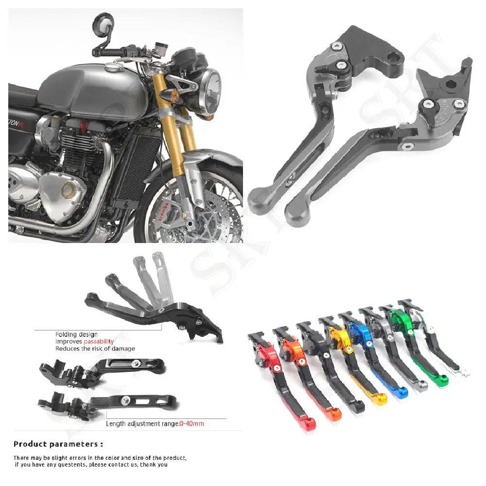 

Fit For Triumph Thruxton RS R Motorcycle Accessories Adjustable Folding Extendable Brake Handle Clutch Levers 2016-2022