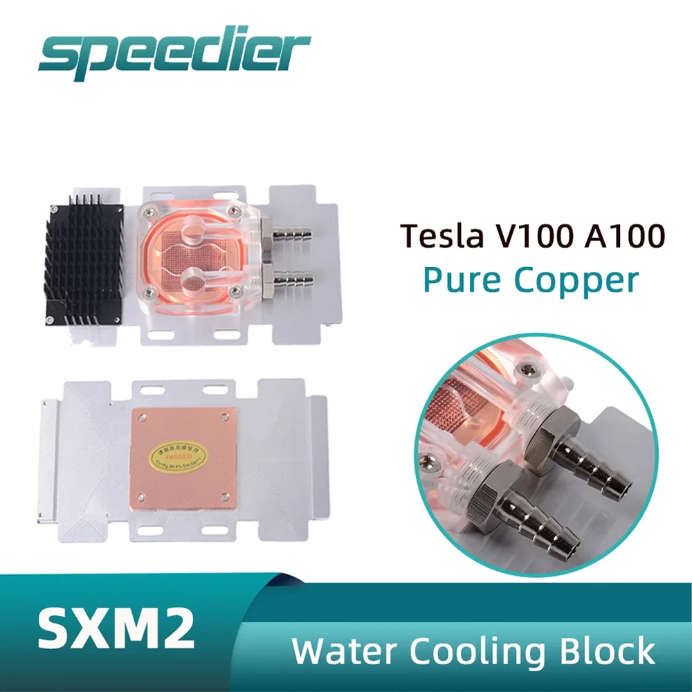 for-v100-a100-pg199-sxm2-water-cooler-cooling-head-aluminum-pure-copper-upgrade-version-high-performance-block-upgrade-version