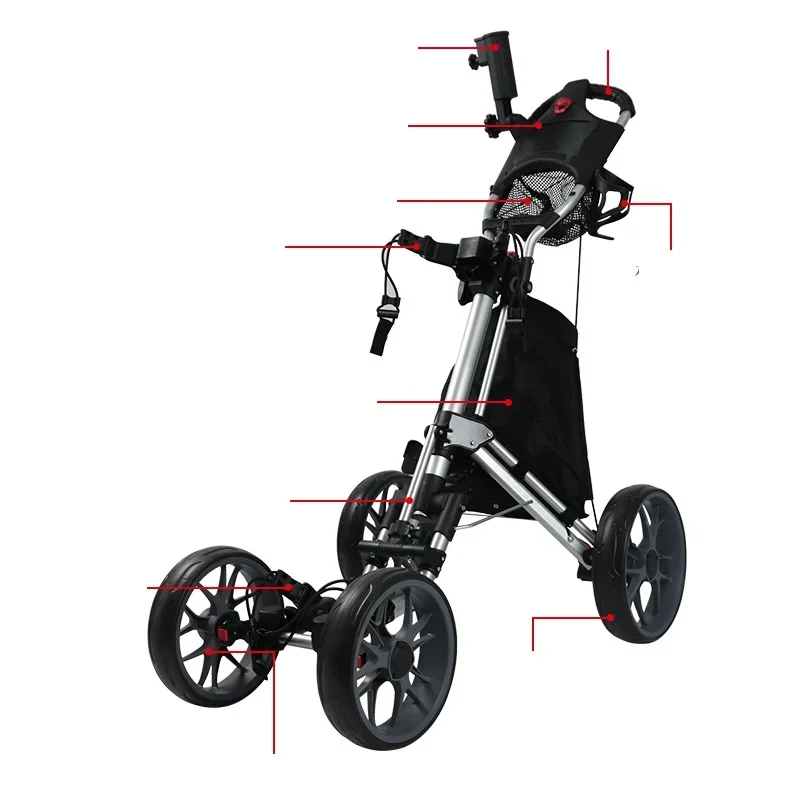 foldable non-slip direct supply cart ball holder remote control battery Electric Golf Cart Golf Trolley