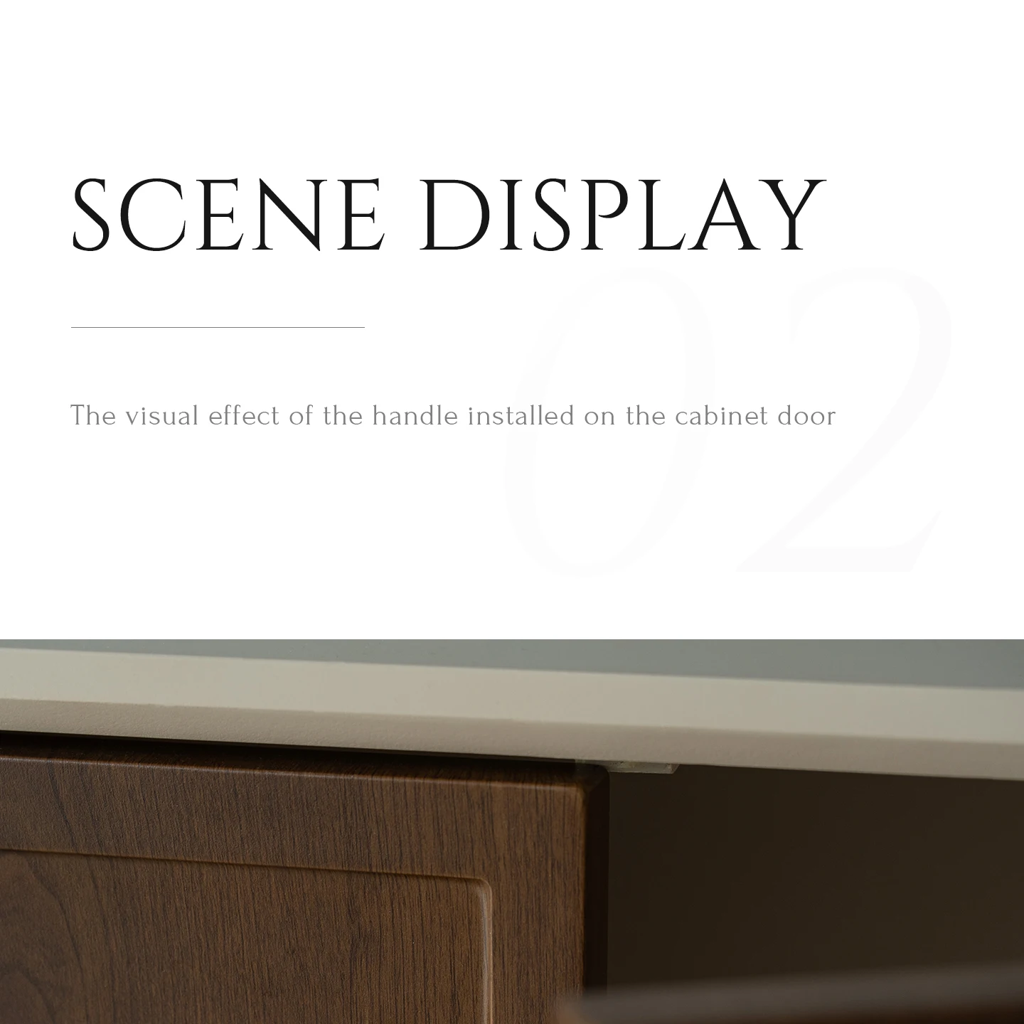 Brushed brass cabinet pull — product image 10