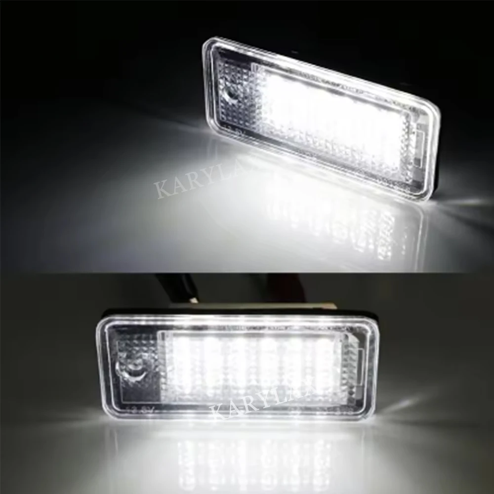 

2PCS Car No Error Canbus Led License Number Plate Lights Bulb For Audi A1 A4 B8 A5 S5 A6 S6 A7 Q5 TT TTS 2D For VW 6000K White