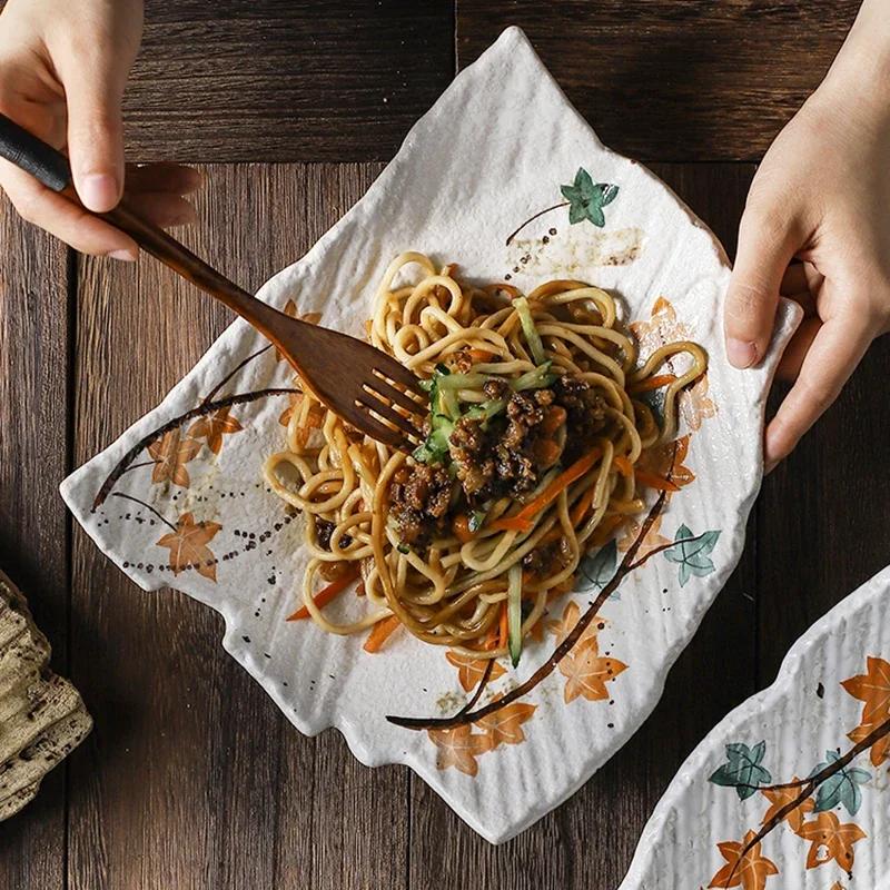 

Ceramic White Plate Set Birthday Party For Decoration Modern Food Kitchen Luxury Tableware Complete Vajillas Kitchen Supplies