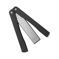 1pc Sharpener Double Sided Diamonds Sharpening Stone Household Kitchen Tool Folded Pocket Metal Sharpener Hand Tools