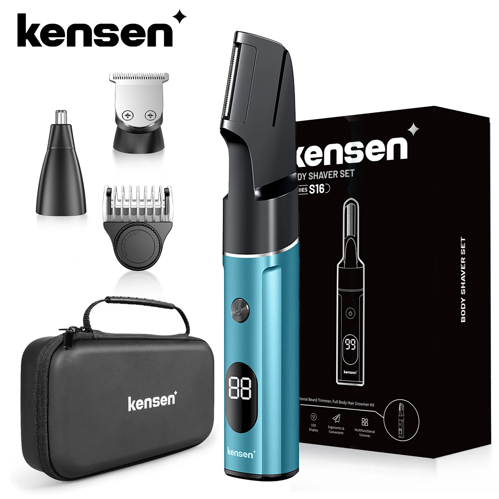 kensen-s16-professional-body-hair-trimmer-kit-for-men-led-display-rechargeable-electric-beard-shaver-hair-cutting-machine-barber