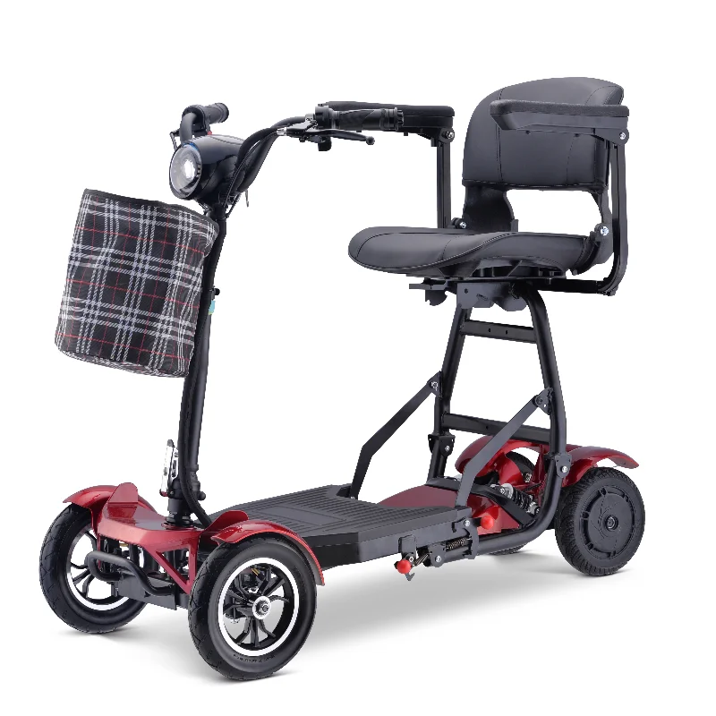 Folding Mobility Scooter 4 Wheel Lightweight Mobility  Electric Scooter For Elderly