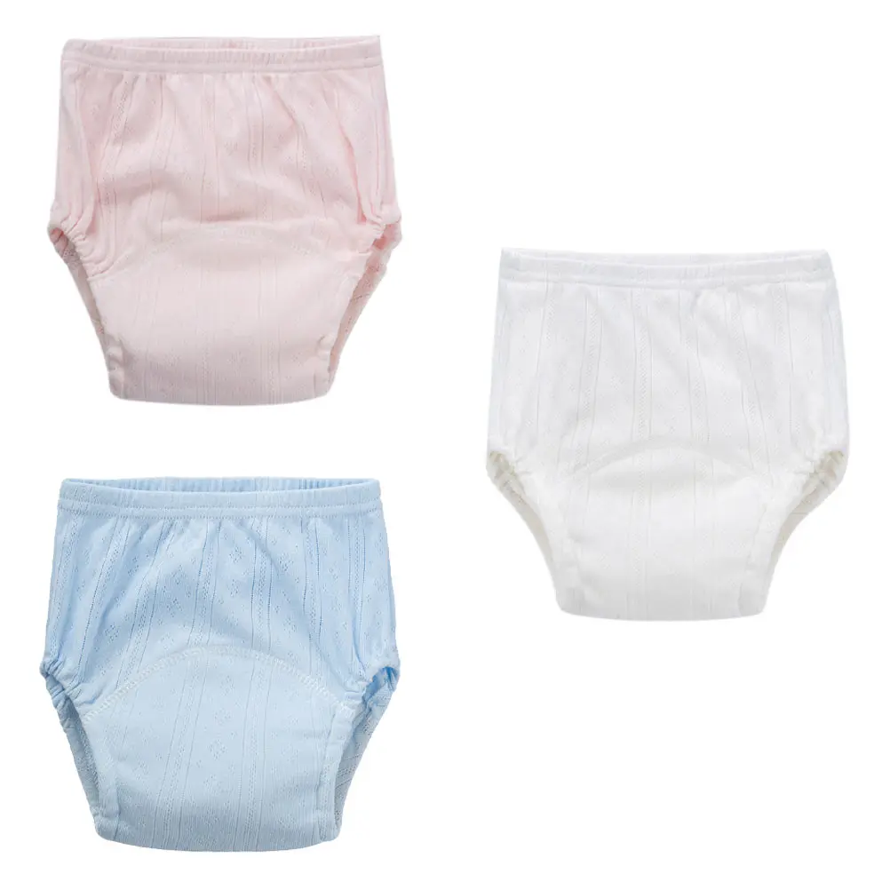 

3 Pcs Training Nappy Pants Potty Baby Girls' Underpants Toddler Cotton Reusable
