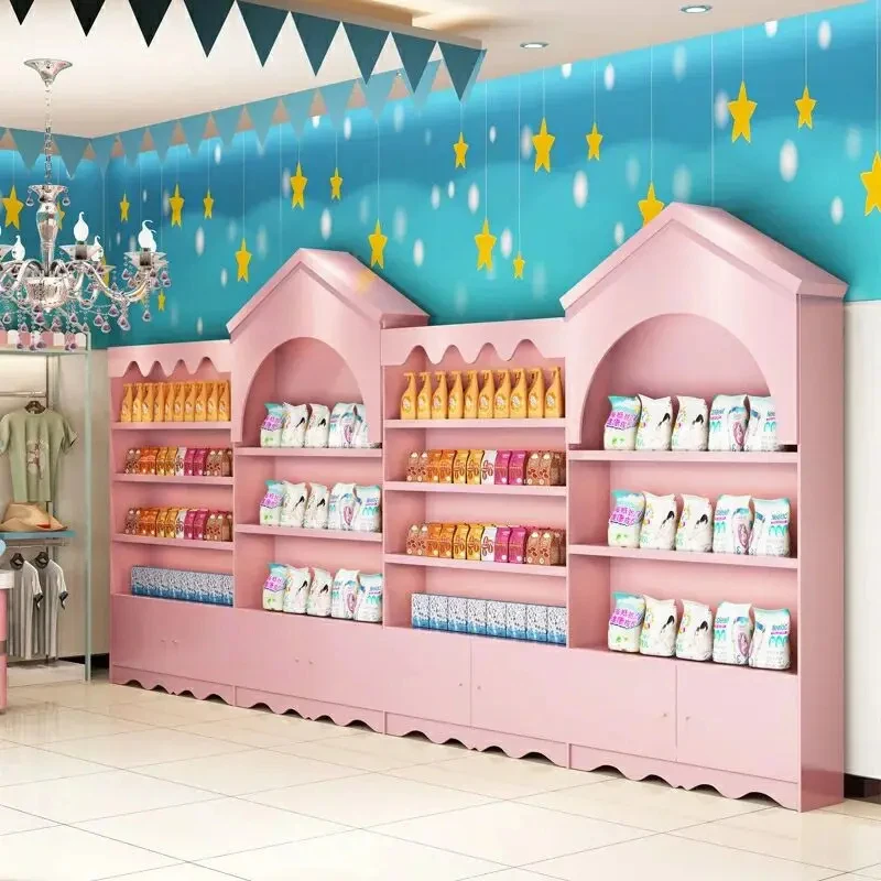custom.Single-Sided Wooden Bookshelf & Toy Storage Display Racks  Display Stand  Shopping Mall Use