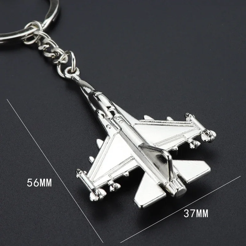 2pcs/set Airplane Metal Key Chain Car Keys Ring Buckle Pendant Decor Purse Handbag Backpack Creative Gifts Finger Toys Boys Men