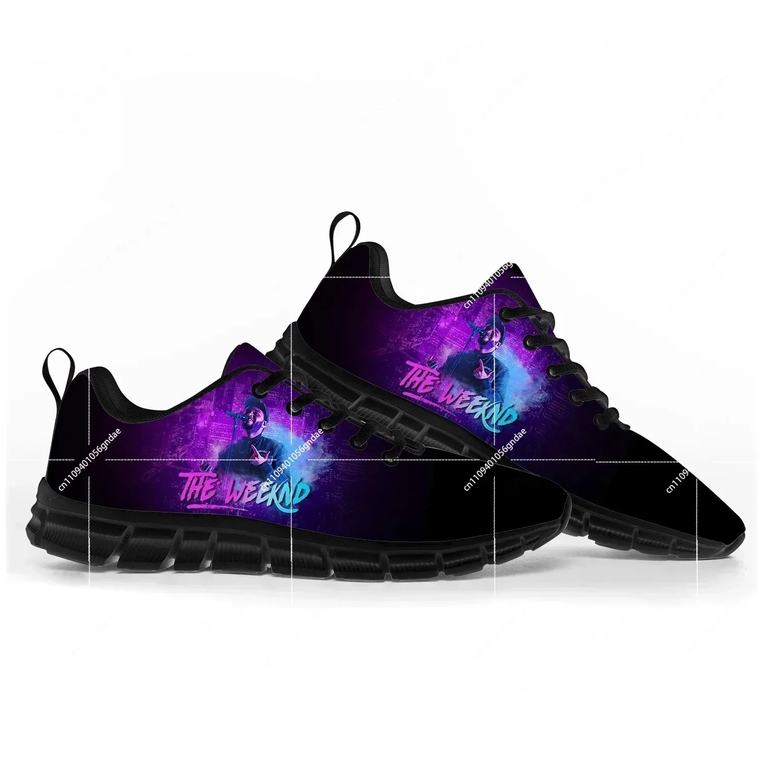 The Weeknd Singer Pop Sports Shoes Mens Womens Sneakers Casual Custom Couple Shoes BlackCustom Shoes For Men And Women