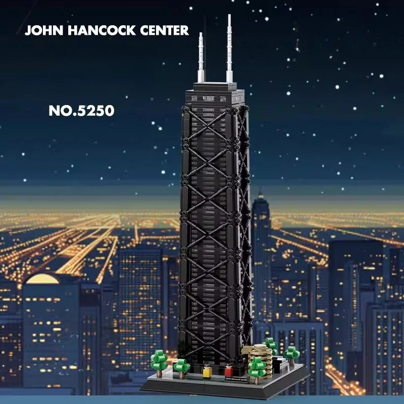 

SEMBO Chicago John Hancock Center Building Blocks Handmade Creative Assembled Building Model Educational Toys Birthday Gift