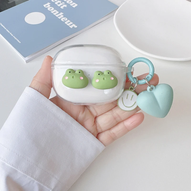 For Lenovo XT88 / XT95 PRO / H12 PRO / LP80 / X9 Case Cute Bear/Cartoon Animal Cover Silicone clear Earphone Cover with Keychain