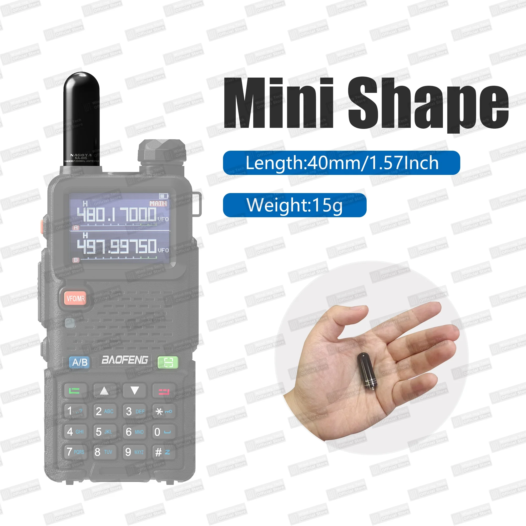 1/2/4/10 шт. NA-805 антенна для рации VHF/UHF UV-5R мини-антенна SMA-гнездо для Iradio Quansheng Baofeng аксессуары для радио