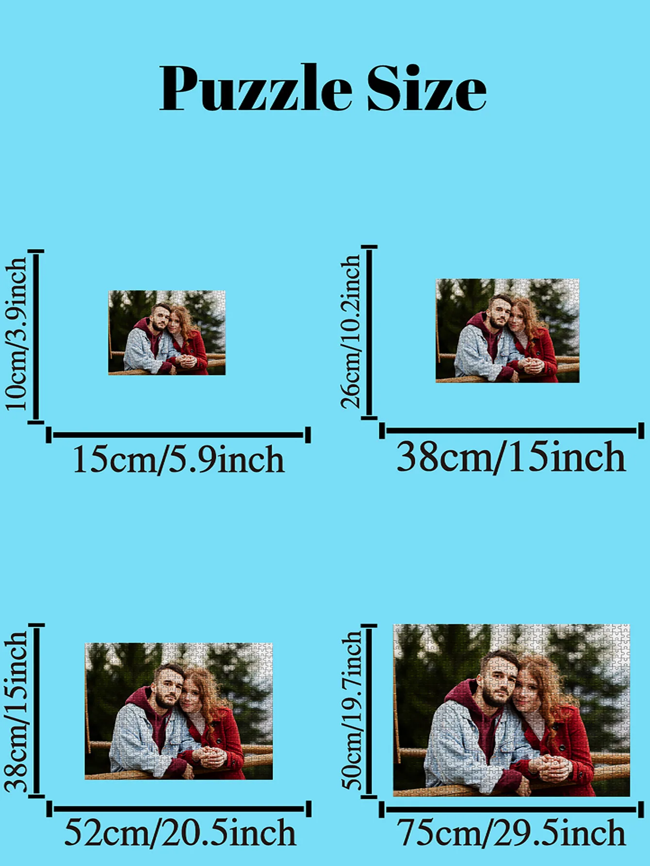 35/300pcs couple Customized Photo Custom DIY Personalised Photo Puzzles Personalized Picture For Kids Toy Girlfriend G