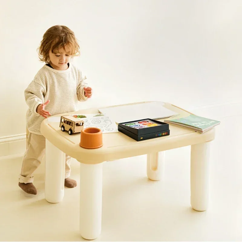 Mesa de escritorio de estudio para niños, conjunto de plástico para niños, muebles escolares, escritorios para habitación, guardería, aula, suministros para sillas de bebé