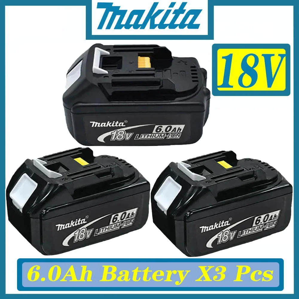 

Makita Original Lithium ion Rechargeable Battery 18V 6000mAh 18v drill Replacement Batteries BL1860 BL1830 BL1850 BL1860B