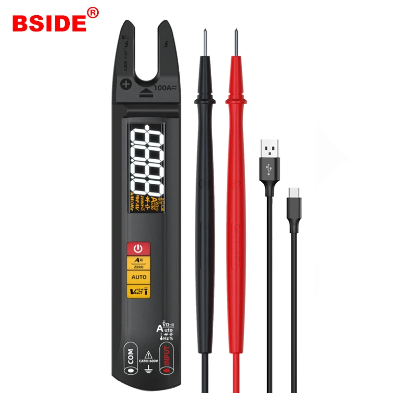 Fork Ammeter Pliers U1 Digital Clamp Meter Professional Electrical Tester for 100A DC AC Current  multimeter  uni-t  fluke