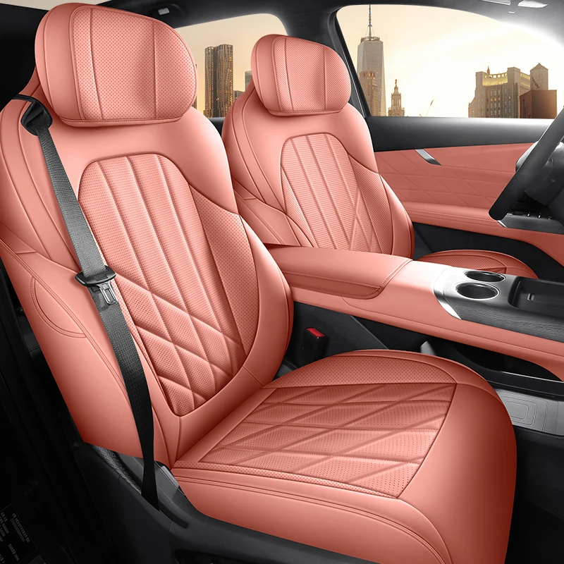 Full Surround PVC Leather Car Seat Covers 5 Seats For Changan CS75 Plus 4th Gen Waterproof Auto Seat Protector