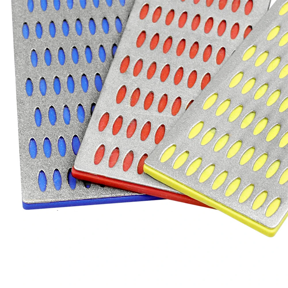 3PCS Sharpening Stone Set Diamond 200# 300# 400# Backing Whetstone Block For Grinding Kitchen Knives Whetstone Tool