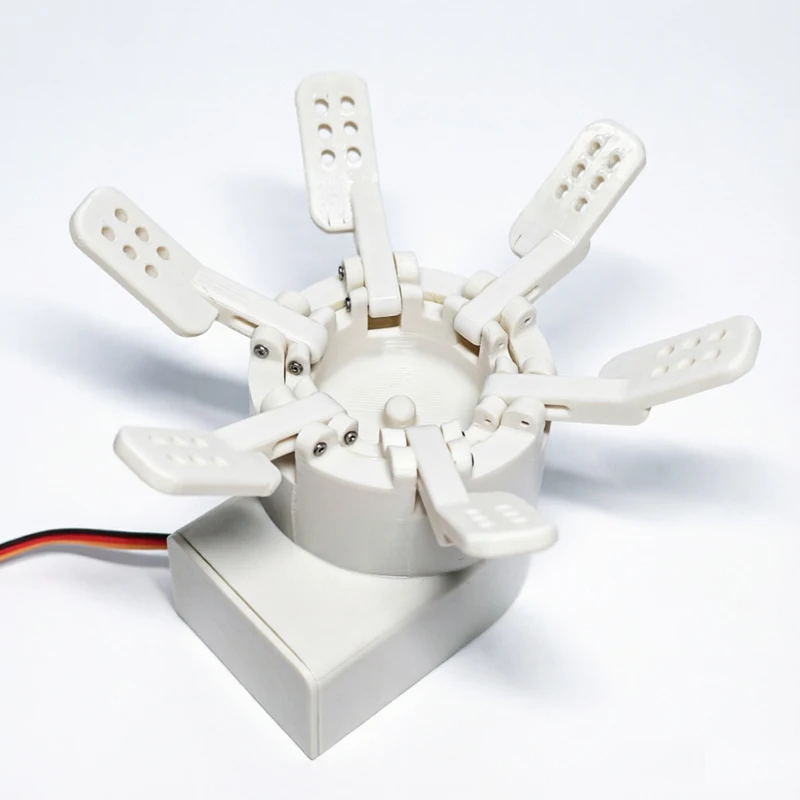 1PCS PETG Opening‑Closing Mechanical Flower DIY Model High‑Torque Servo 3D Printed Dynamic Ornament for Desktop Display Hobby