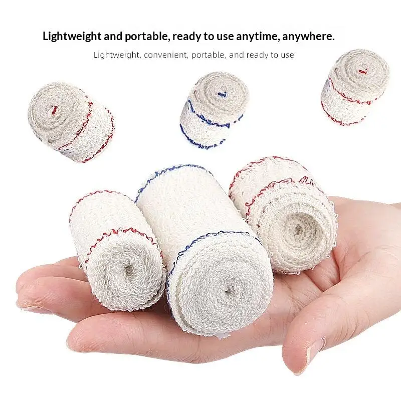 1 Rolle Premium-Elastikbandage mit Klettverschlüssen an beiden Enden, wiederverwendbare Bandagen für Taille, Beine, Ellenbogen und Knie. – Detail 5