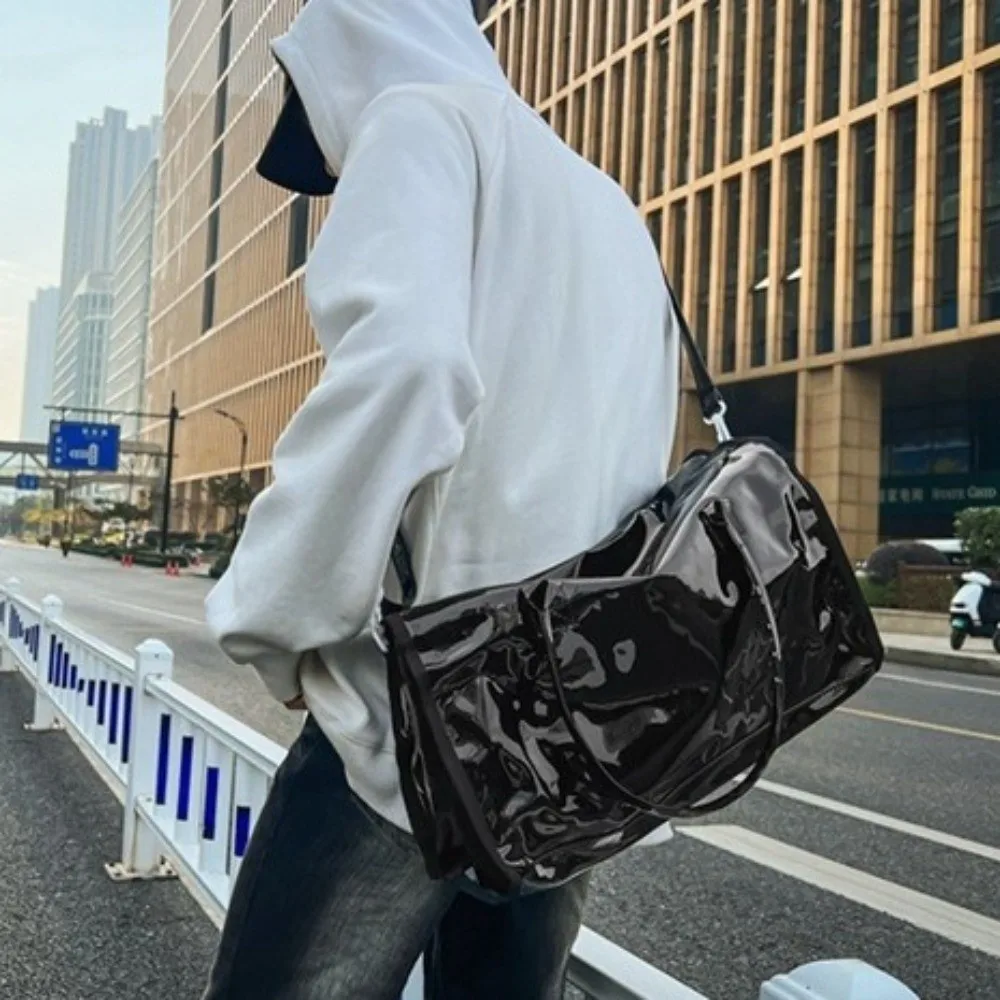 

Вместительная прозрачная сумка через плечо из водонепроницаемого ПВХ, большая пляжная сумка для плавания на одно плечо