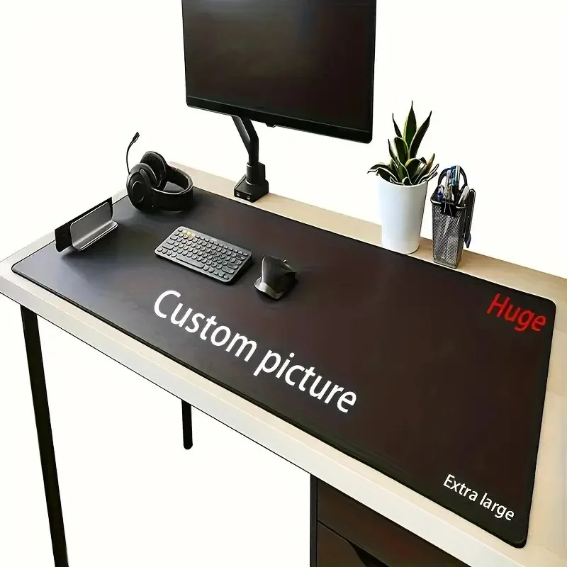 professional tailor-made large mouse pad desk pad rubber anti-slip edge locking office mat pc accessories  Computer Desks pad